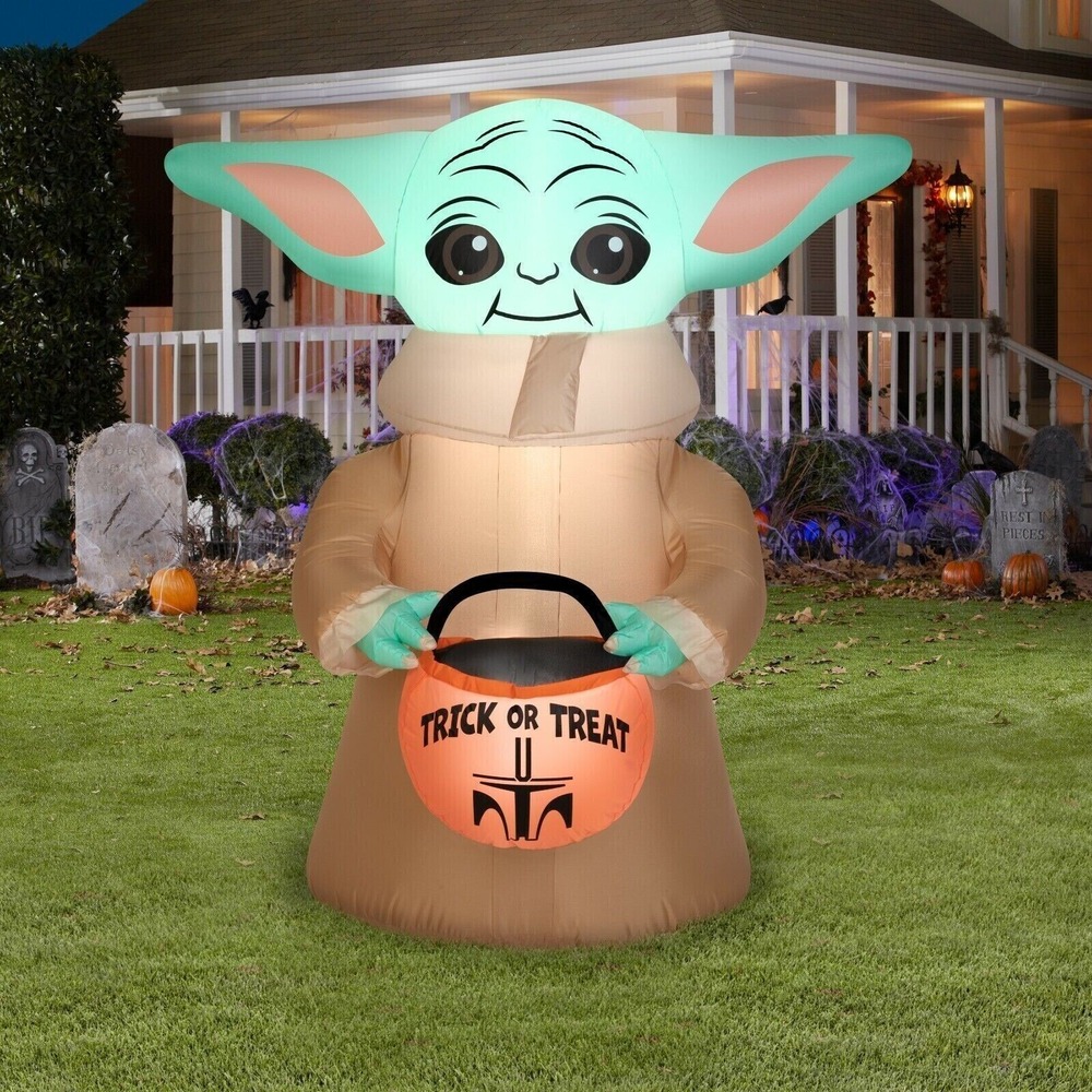 Gemmy Star Wars The Child Mandalorian 4.5' Airblown Inflatable Halloween LED New